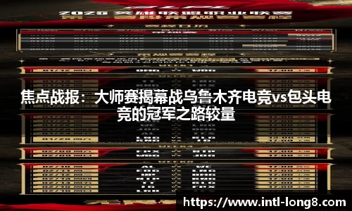 焦点战报：大师赛揭幕战乌鲁木齐电竞vs包头电竞的冠军之路较量